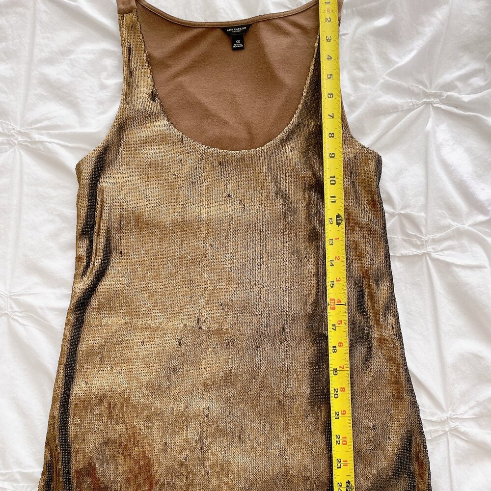 ANN TAYLOR sequin tank top - Size XS